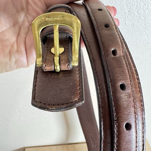 DDD 3D Belt Brown Genuine Leather Gold Buckle Size 40 Western Cowboy Cowgirl - Picture 6 of 8